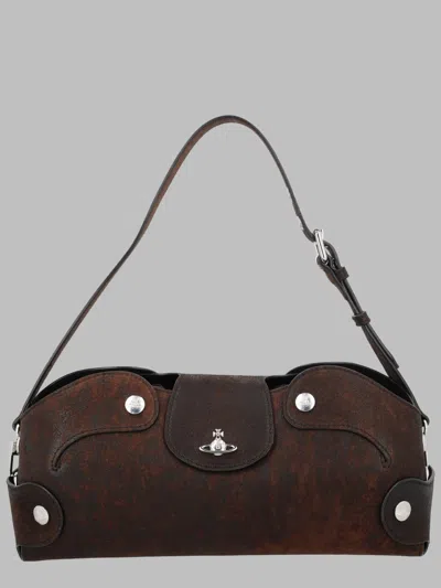 Vivienne Westwood Elegant Mini Clutch For Women In Brown