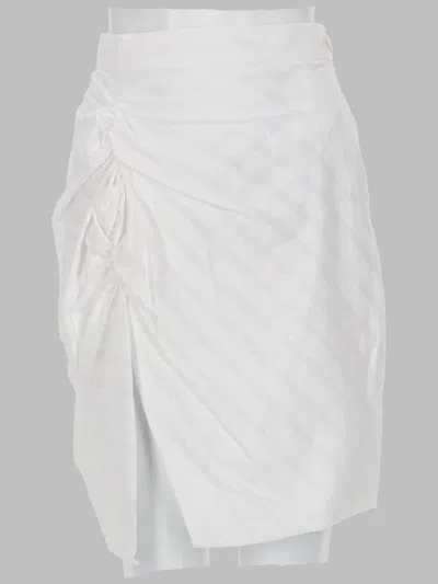 Vivienne Westwood Elegant Mini Skirt For Women In White