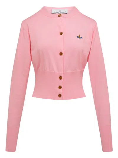 Vivienne Westwood Elegant Silk-wool Blend Sweater For Women In Pink