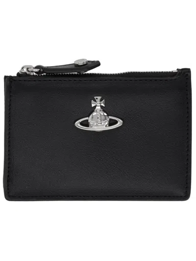 Vivienne Westwood Elegant Women's Mini Wallet In Black