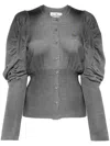 Vivienne Westwood Wrinkled Knitted Cardigan In Grey