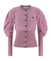 Vivienne Westwood Eli Logo-embroidered Draped Cardigan In Multi