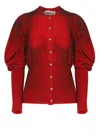Vivienne Westwood Eli Cardigan In Red Wool In Red