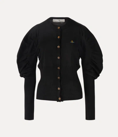 Vivienne Westwood Eli Cardigan Wool Black M Women