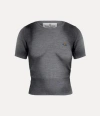 Vivienne Westwood Mens Grey/black Eli Brand-embroidery Regular-fit Knitted Wool Knitted Top In Grey-black