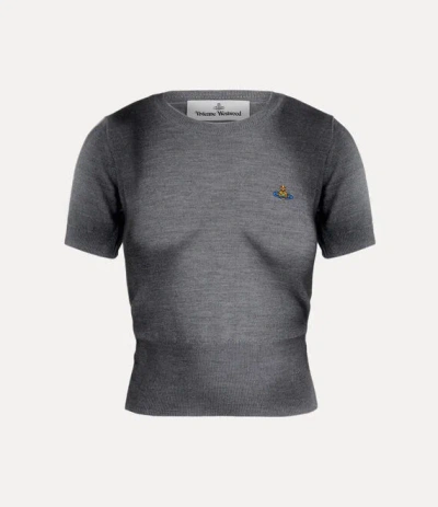 Vivienne Westwood Eli Top Virgin Wool Grey / Black L Women