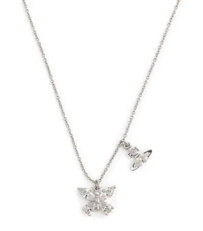 Vivienne Westwood Elianne Pendant Necklace In Silver