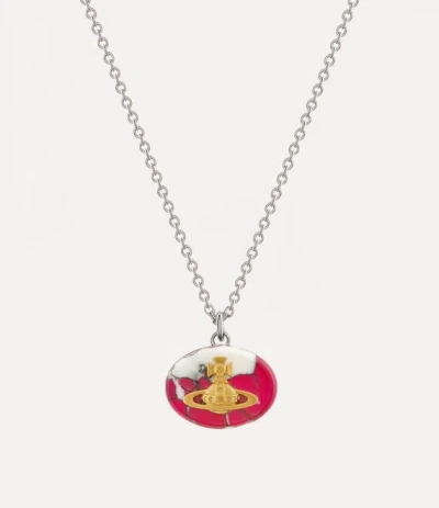 Vivienne Westwood Eliza Pendant Necklace Silver Women In Metallic