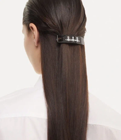 Vivienne Westwood Elizaveta Barrette Dark Brown Brass Women