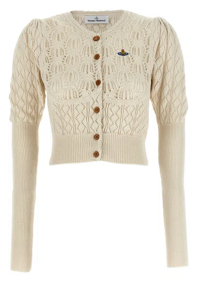 Vivienne Westwood Ella Cardigan In Neutral
