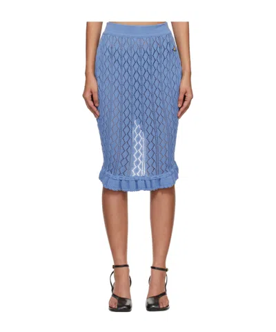 Vivienne Westwood Blue Ella Midi Skirt