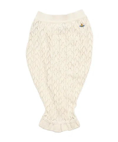 Vivienne Westwood Ella Openwork Asymmetric Skirt In Brown