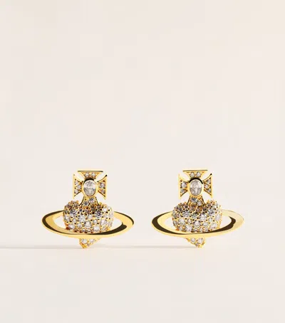 Vivienne Westwood Embellished Agnatha Earrings In Gold