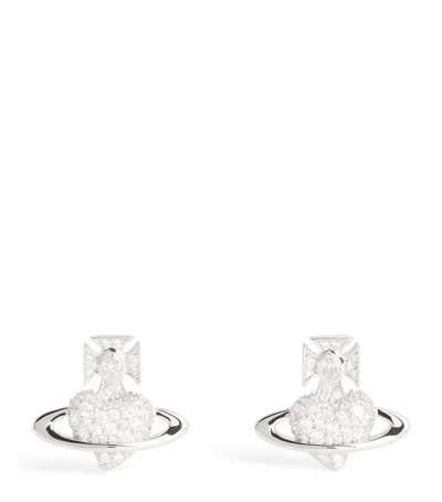 Vivienne Westwood Embellished Agnatha Earrings In Metallic