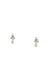 Vivienne Westwood Brass Teardrop Gemstone Drop Earrings In Metallic
