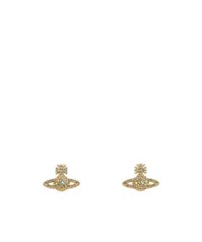 Vivienne Westwood Embellished Earrings In Yellow