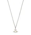 Vivienne Westwood Embellished Feodora Necklace In Silver