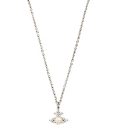 Vivienne Westwood Embellished Feodora Necklace In Metallic