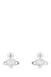 Vivienne Westwood Embellished Metal Agnatha Earrings In Metallic