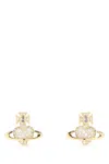 Vivienne Westwood Embellished Metal Agnatha Earrings In Gold