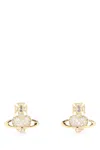 Vivienne Westwood Embellished Metal Agnatha Earrings In Gold