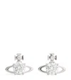 Vivienne Westwood Embellished Reina Stud Earrings In Metallic