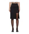 Vivienne Westwood Emblem Wool Skirt In Black