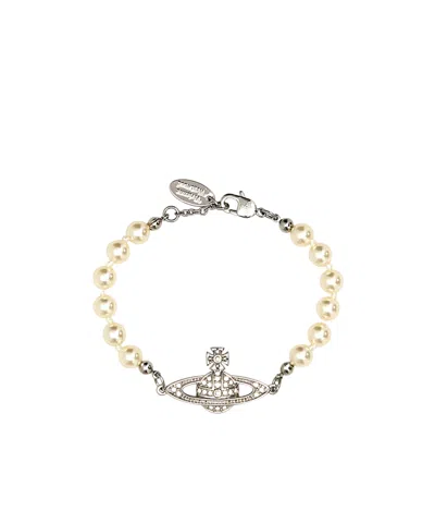 Vivienne Westwood Mini Bas Relief Bracelet-tu Nd  Female In Yellow