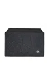 Vivienne Westwood Embossed-design Cardholder In Black