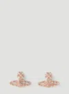 Vivienne Westwood Embossed Earring In Yellow