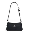 Vivienne Westwood Mens Black Tasha Leather Shoulder Phone Bag