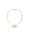 Vivienne Westwood Embossed Necklace In White