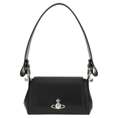 Pre-owned Vivienne Westwood Embossed Orb Shoulder Bag � Black