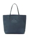 Vivienne Westwood Embossed Shoulder Bag In Blue