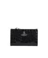 Vivienne Westwood Embossed Wallet In Black