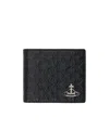 Vivienne Westwood Embossed Wallet In Black