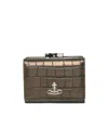 Vivienne Westwood Embossed Wallet In Brown