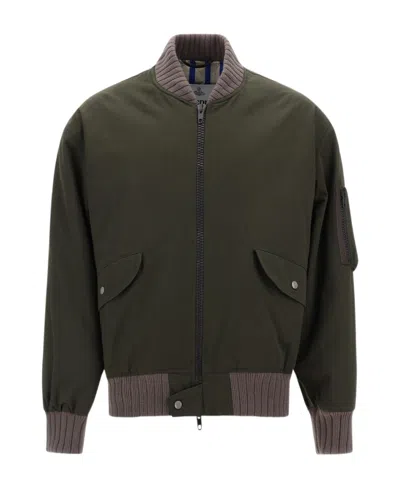Vivienne Westwood Embroidered Bomber Jacket In Black
