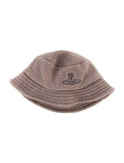 Pre-owned Vivienne Westwood Embroidered Bucket Hat W/tags In Neutral