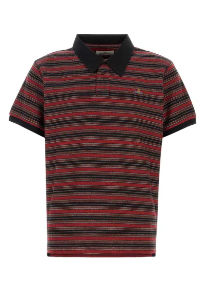 VIVIENNE WESTWOOD EMBROIDERED COTTON POLO SHIRT