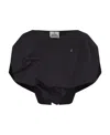 Vivienne Westwood Embroidered-logo Asymmetric Blouse In Black