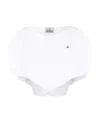 Vivienne Westwood Embroidered-logo Asymmetric Blouse In White