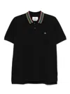 Vivienne Westwood Classic Cotton Pique Polo Shirt In Black
