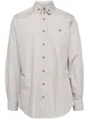 Vivienne Westwood Gray Two Button Krall Shirt In Grey