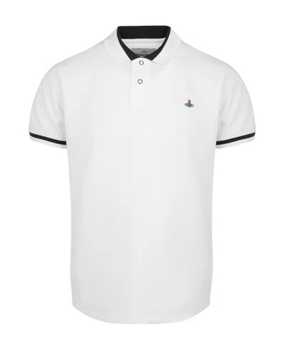 VIVIENNE WESTWOOD VIVIENNE WESTWOOD ORB EMBROIDERED SHORT-SLEEVED POLO SHIRT