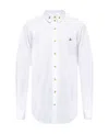 Vivienne Westwood Shirt With Subtle Orb Embroidery And Tailored Fit In White