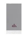 Vivienne Westwood Embroidered Scarf In Gray