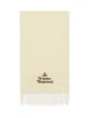 Vivienne Westwood Embroidered Scarf In Neutral
