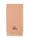 Vivienne Westwood Embroidered Scarf In Pink
