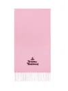 Vivienne Westwood Embroidered Scarf In Pink